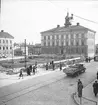 Rådhustorget under ombyggnad, september 1945