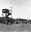 Fallskärmsjägarskolan i Karlsborg 1950-tal.