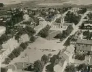 Borgholms torg från luften.