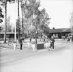 Fallskärmsjägarskolan i Karlsborg  1/10 1966. Chefsskifte. (Magnus Eriksson tar över efter Rolf Lundkvist).