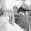 Fallskärmsjägarskolan i Karlsborg  1/10 1966. Chefsskifte. (Magnus Eriksson tar över efter Rolf Lundkvist).