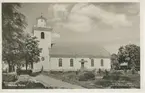 Vykort föreställande Bäckebo kyrka.