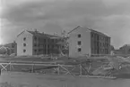 Nybyggen, Timmermansgatan 12 (t.v.) och 14, sett från väster.
2 juni 1944.