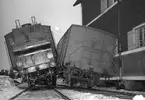 Järnvägsolycka vid hamnen. 1947. Reportage för Gefle Dagblad.