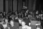 Jubileumsfest på stadshuset. 20 december 1947. Haglund, L. & Co. Hatt-och mössfabrik.