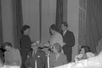 Jubileumsfest på stadshuset. 20 december 1947. Haglund, L. & Co. Hatt-och mössfabrik.