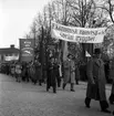 1 maj demonstration i Gävle. 1945.