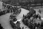 1 maj demonstration i Gävle. 1945.