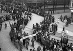 1 maj demonstration i Gävle. 1945.