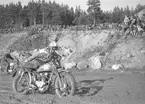 Motorcrosstävling i Valbo. 27 september 1953.