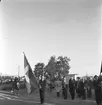 Arbetartåget.  Första maj-demonstration 1948. Arbetarbladet.