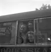 SSU (S.D.U.K) Facklan-grupp vid buss. År 1948.