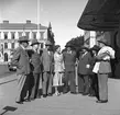 Folkets Hus delegater i Gävle. 1 september 1948. Reportage för Arbetarbladet.