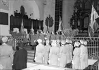 Lottakårens jubileum i Heliga Trefaldighetskyrkan.          25 januari 1948.