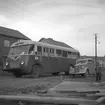 Nya busslinjer från invigningen. 25 september 1948. Busslinje 6 trafikerar Centralstation - Norra-och Södra Centralgatan - Albion - Parkvägen - Kungsbäck -Stortorget - Centralstation.