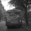 Nya busslinjer från invigningen. 25 september 1948. Busslinje 6 trafikerar Centralstation - Norra-och Södra Centralgatan - Albion - Parkvägen - Kungsbäck -Stortorget - Centralstation.