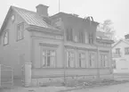 Eldsvåda Näringsgatan / Ruddammsgatan på Öster. Oktober 1945