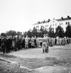 Landstormen rycker in, 1939. Armén delades fram till 1941 in i bevärings- och landstormsmän. Landstormen var de över 35 år, av de värnpliktiga.