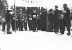 Februari 1938. Fettisdagstävling skidåkning.