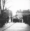 Februari 1938. Snökörningsbil i Gavleån. Reportage för Gefle Dagblad