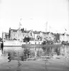 År 1938. Danskt Flottbesök. Inre hamnen. Reportage för Gefle Dagblad