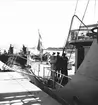 År 1938. Danskt Flottbesök. Inre hamnen. Reportage för Gefle Dagblad