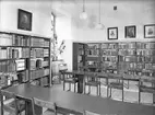 Interiör från Gävle Stadsbibliotek, 19 januari 1946.