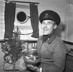 Julbåt till fyrskepp. December 1948.