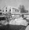 Gävle Manufaktur Svanen, Strömsbro i vinterskrud. 15 januari 1950.