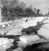 Testeboån, Strömsbro i vinterskrud. 15 januari 1950.