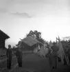 Svenska Flaggans Dag festligheter på Strömvallen. 6 juni 1949.