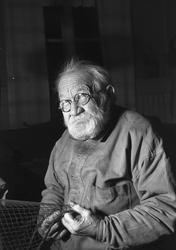 Fiskaren Joel Dahlström, från Utvalnäs. Bilden tagen i samba