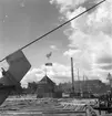 Linbana vid Korsnäs fabrik. 27 augusti 1947. Nordströms Linbanor AB, Vasagatan 16, Stockholm.