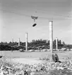 Linbana vid Korsnäs fabrik. 27 augusti 1947. Nordströms Linbanor AB, Vasagatan 16, Stockholm.