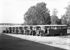 Valbo Omnibuss vid K. A Nybergs affär. Nybo