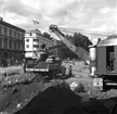 Rådhustorget under ombyggnad. September 1945