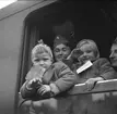 Norgebarn på Centralstationen. September 1945