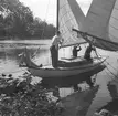 Furuvik. Segelregatta ute vid Furuskär