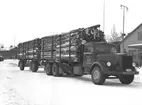 Korsnäs AB. Den 17 februari 1955. Timmertransport. Stjärnsund