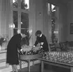 100-årsjubileum. 1855-1955. Korsnäs AB. Förberedelser för förfriskningar i Föreningshuset