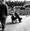 Besök i Djur-och Nöjesparken Furuvik. Scenen på Nöjesfältet. 100 -årsjubileum. 1855-1955. Korsnäs AB.