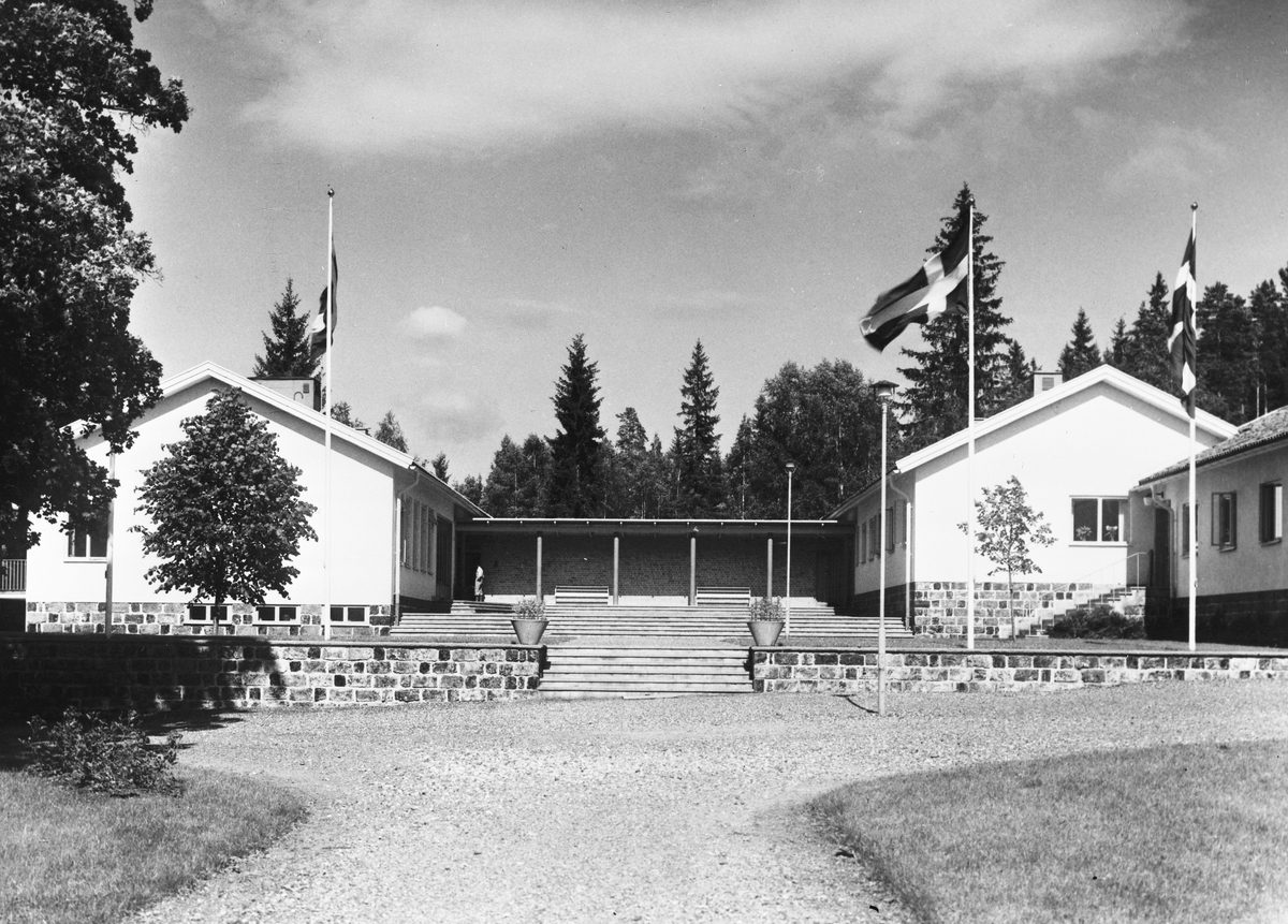 Kratte masugn, skogsbruksskola. År 1956