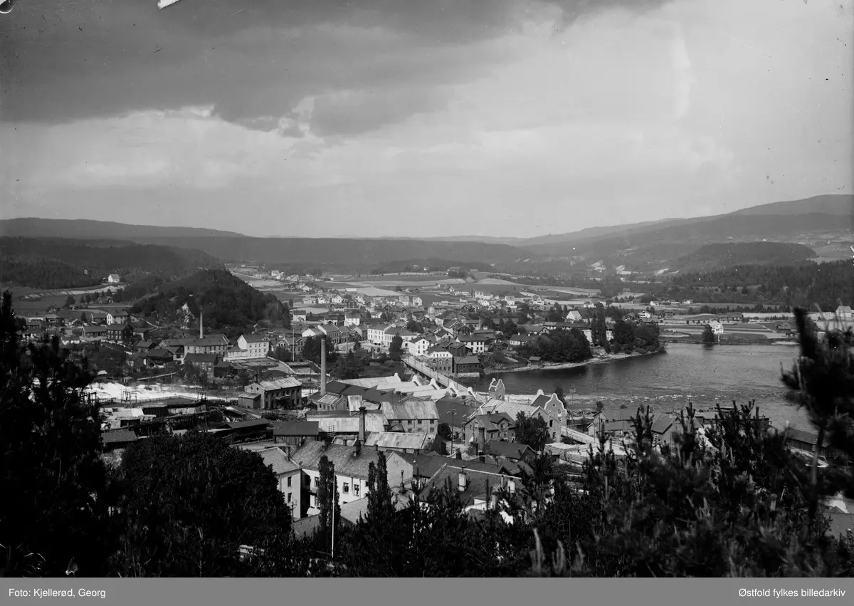 Oversiktsbilde fra Hønefoss.