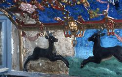 Kungsgemaket på Kalmar slott. Detalj av kassettaket