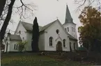 Dalhems kyrka,  Foto från renoveringen 1993.