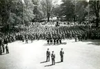 Jubileum 50 års, A 6. Regementet uppställt i Rådhusparken.