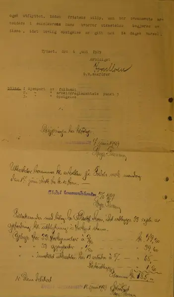 gammelt dokument folldal verk