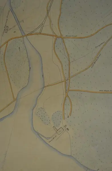 gammelt kart Folldal verk