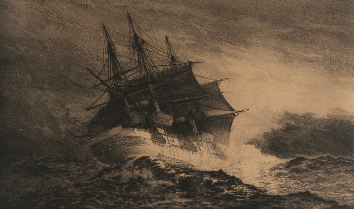 Korvetten Saga i hårt väder