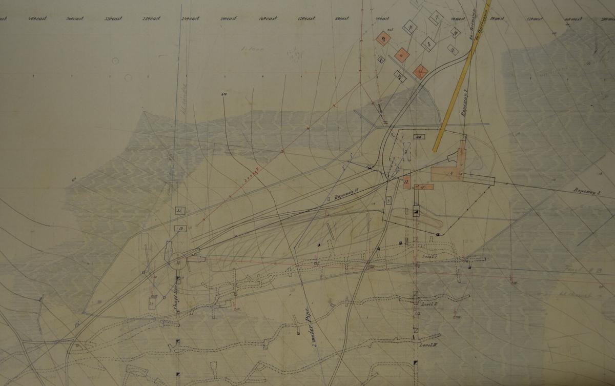 gammelt kart Folldal verk